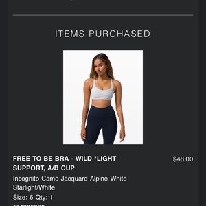 Lululemon Sports Bra